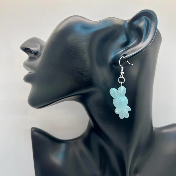 Bunny Earrings - Rabbit Earring - Easter Earring - Holiday Earring - Cottagecore - Picture 7 of 10